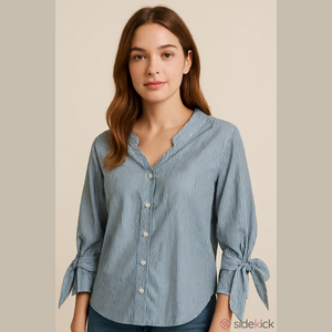 STORETS NWOT  Pit to Pit 21 1/2"  Button Down green white pinstripes tie cuffs